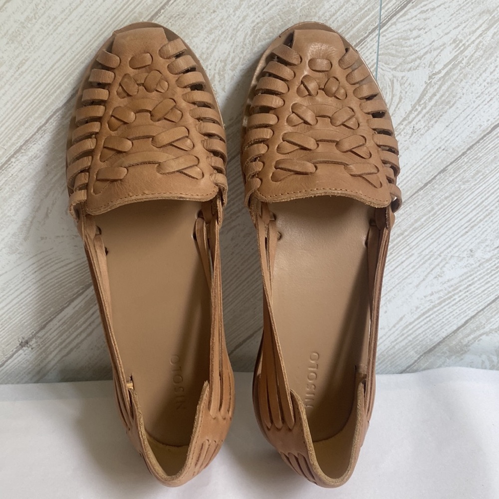 NEW Nisolo Huarache flats sandals woven leather 6